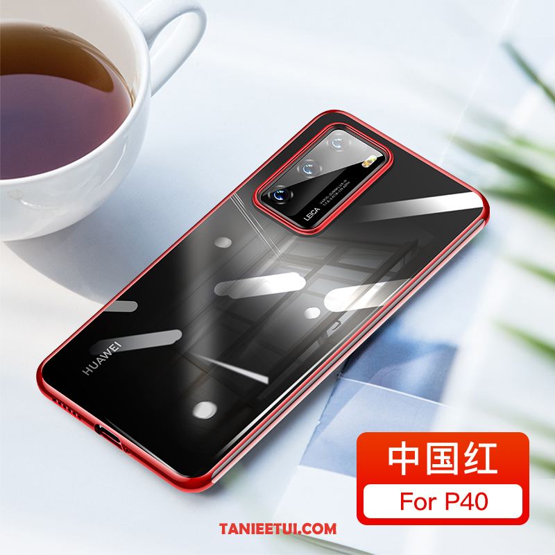 Etui Huawei P40 All Inclusive Czerwony Netto Telefon Komórkowy, Futerał Huawei P40 Osobowość Modna Marka Anti-fall