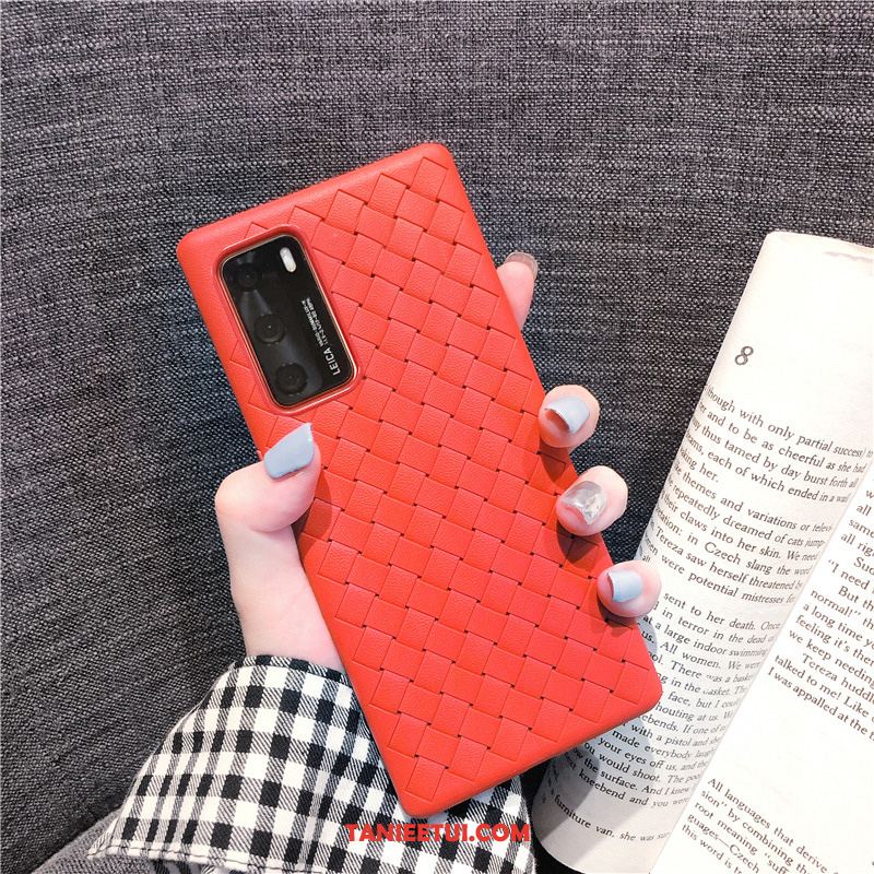 Etui Huawei P40 All Inclusive Telefon Komórkowy Anti-fall, Obudowa Huawei P40 Oddychające Czarny Czerwony Netto