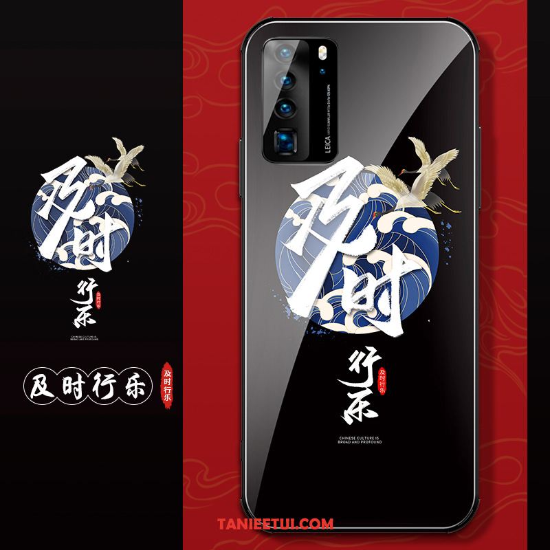 Etui Huawei P40 Anti-fall Ochraniacz Kreatywne, Pokrowce Huawei P40 Telefon Komórkowy Czerwony Netto Czarny