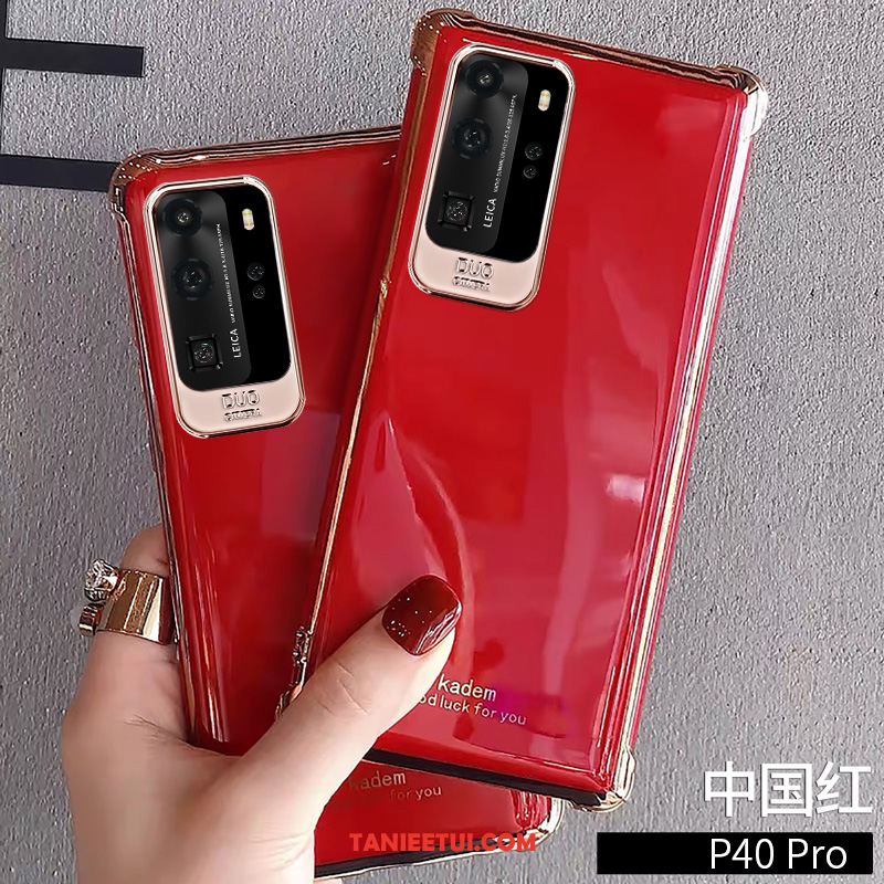 Etui Huawei P40 Pro All Inclusive Telefon Komórkowy Czerwony Netto, Obudowa Huawei P40 Pro Modna Marka Anti-fall Osobowość