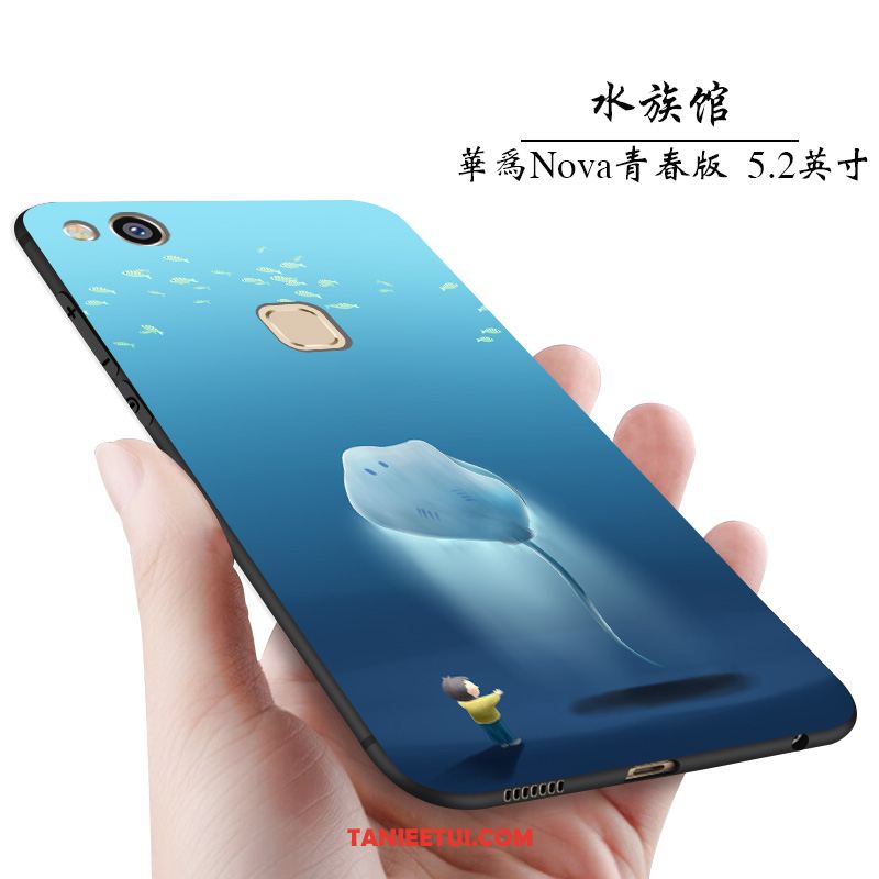 Etui Huawei P8 Lite 2017 Anti-fall Niebieski Młodzież, Pokrowce Huawei P8 Lite 2017 Miękki Telefon Komórkowy Silikonowe