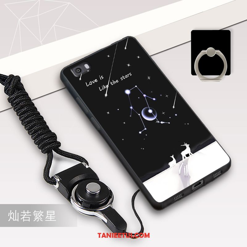 Etui Huawei P8 Lite Tendencja Młodzież Miękki, Futerał Huawei P8 Lite Czarny Anti-fall Silikonowe