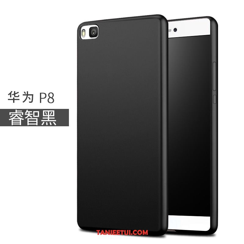 Etui Huawei P8 Telefon Komórkowy Przezroczysty Silikonowe, Futerał Huawei P8 Miękki Czarny All Inclusive