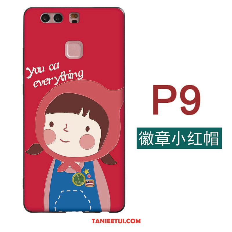 Etui Huawei P9 Mały Telefon Komórkowy Czerwony, Futerał Huawei P9 Miękki Kreskówka Piękny