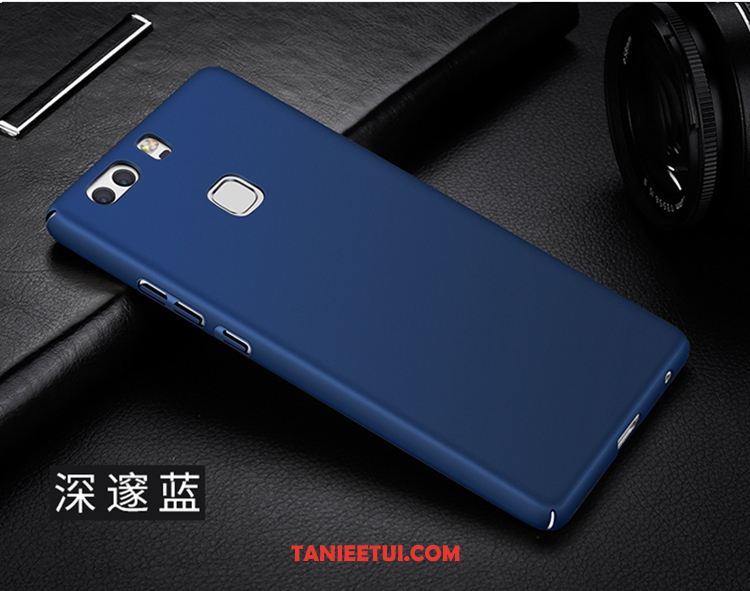 Etui Huawei P9 Plus Ring Klamra Telefon Komórkowy, Pokrowce Huawei P9 Plus Nubuku Trudno Niebieski