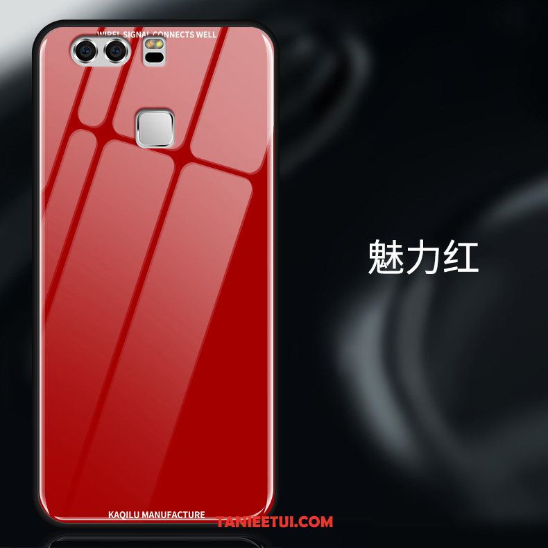 Etui Huawei P9 Plus Telefon Komórkowy Tendencja Czerwony, Pokrowce Huawei P9 Plus Ochraniacz Szkło Anti-fall