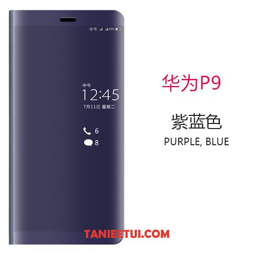 Etui Huawei P9 Skórzany Futerał Tendencja Telefon Komórkowy, Pokrowce Huawei P9 Ochraniacz All Inclusive Niebieski
