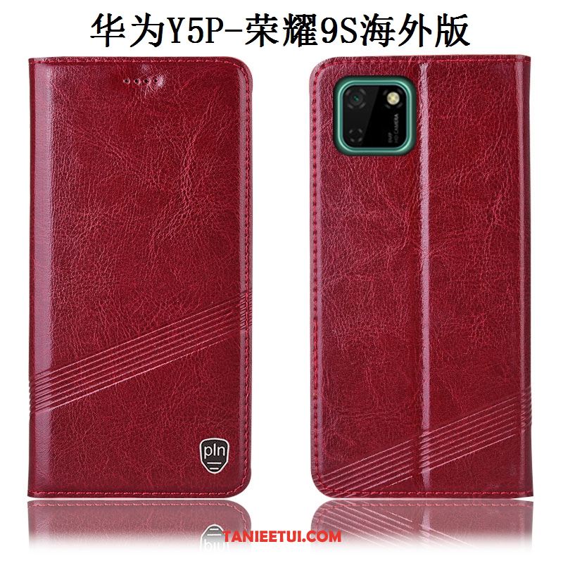 Etui Huawei Y5p All Inclusive Skórzany Futerał Czerwony, Obudowa Huawei Y5p Anti-fall Ochraniacz Telefon Komórkowy