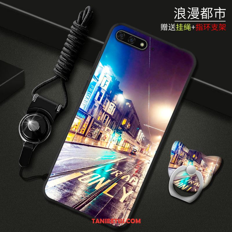 Etui Huawei Y6 2018 Telefon Komórkowy Ochraniacz Kreskówka, Futerał Huawei Y6 2018 Czerwony Anti-fall