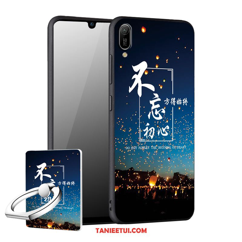 Etui Huawei Y6 2019 Osobowość Kreatywne Anti-fall, Pokrowce Huawei Y6 2019 Czarny Nubuku Silikonowe