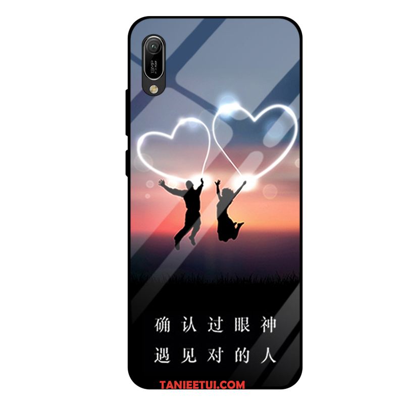 Etui Huawei Y6 2019 Telefon Komórkowy Szkło Hartowane Purpurowy, Pokrowce Huawei Y6 2019 Lustro Moda All Inclusive