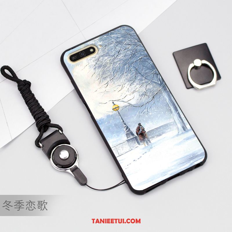Etui Huawei Y7 2018 Ciemno Niebieski Ochraniacz Telefon Komórkowy, Obudowa Huawei Y7 2018 Silikonowe