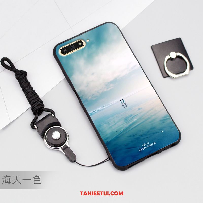 Etui Huawei Y7 2018 Ciemno Niebieski Ochraniacz Telefon Komórkowy, Obudowa Huawei Y7 2018 Silikonowe