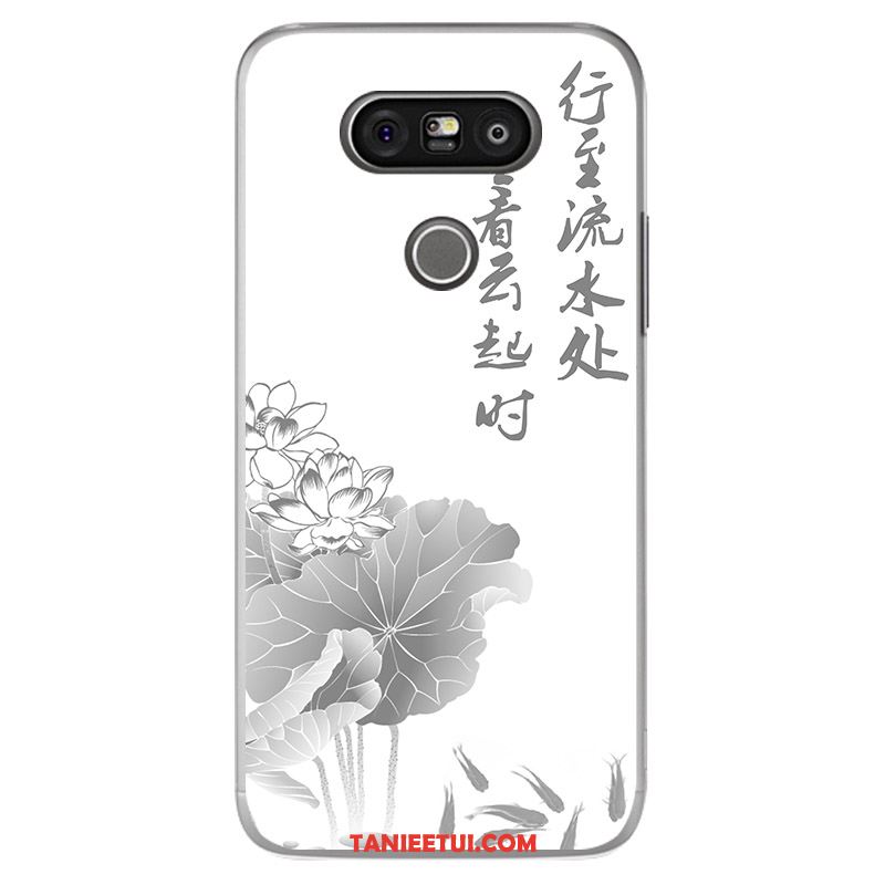 Etui Lg G5 Kolor Chiński Styl Biały, Obudowa Lg G5 Miękki Silikonowe Telefon Komórkowy