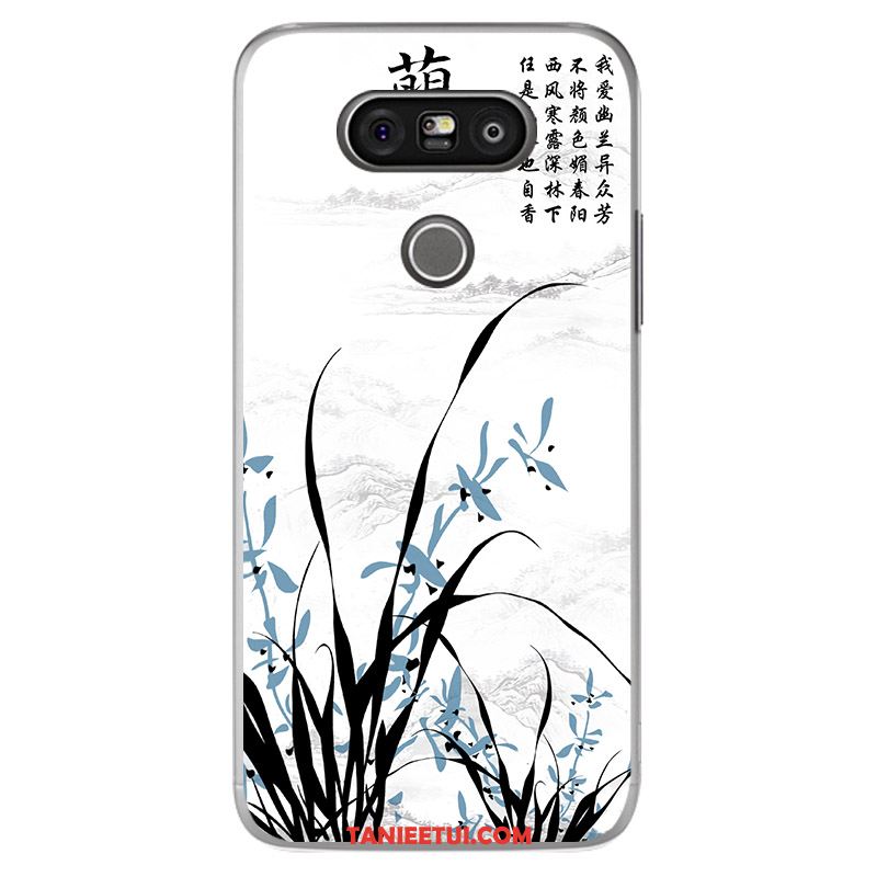 Etui Lg G5 Kolor Chiński Styl Biały, Obudowa Lg G5 Miękki Silikonowe Telefon Komórkowy