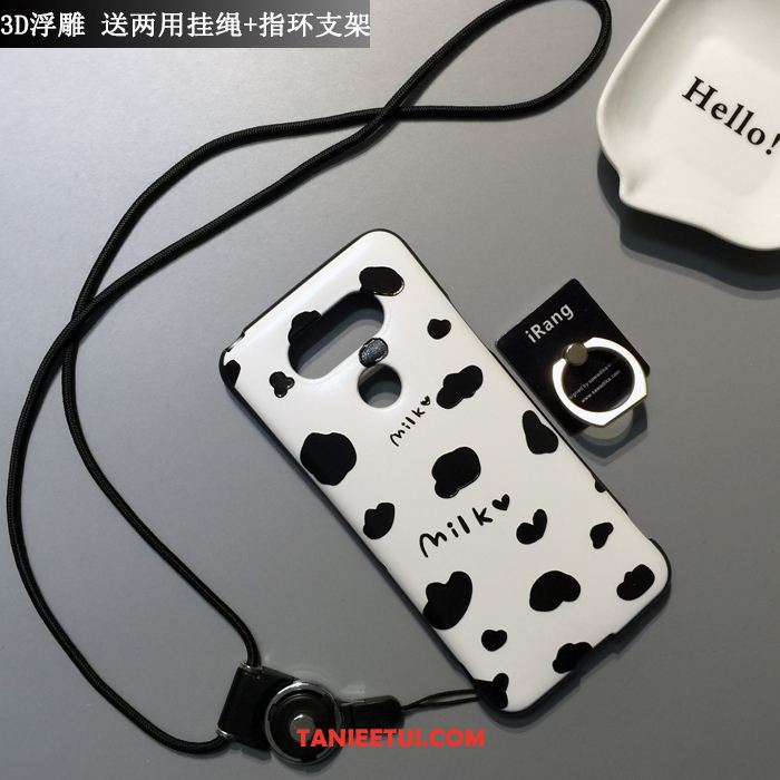 Etui Lg G5 Nubuku Anti-fall Telefon Komórkowy, Obudowa Lg G5 Kreskówka Biały Miękki