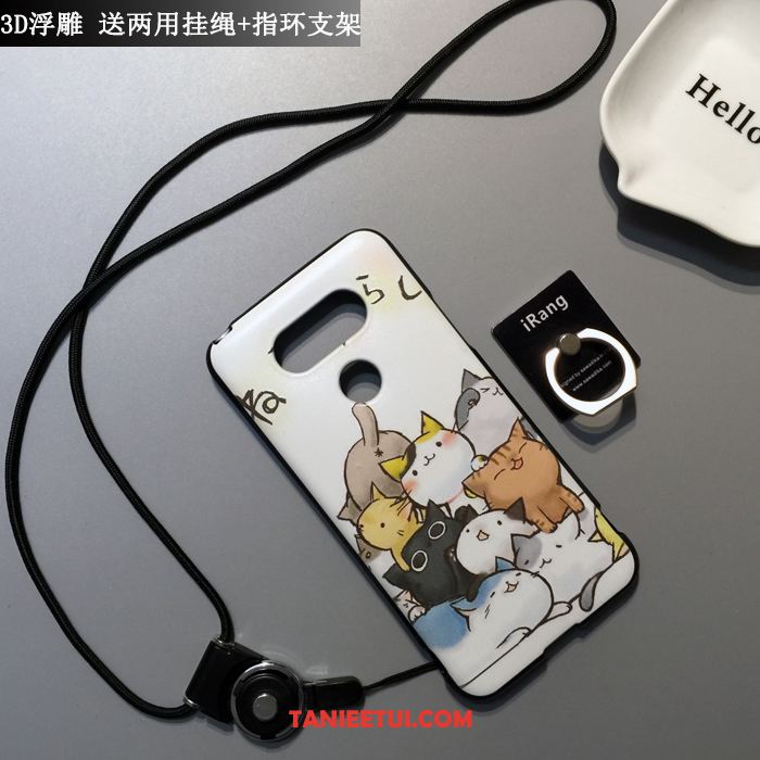 Etui Lg G5 Nubuku Anti-fall Telefon Komórkowy, Obudowa Lg G5 Kreskówka Biały Miękki