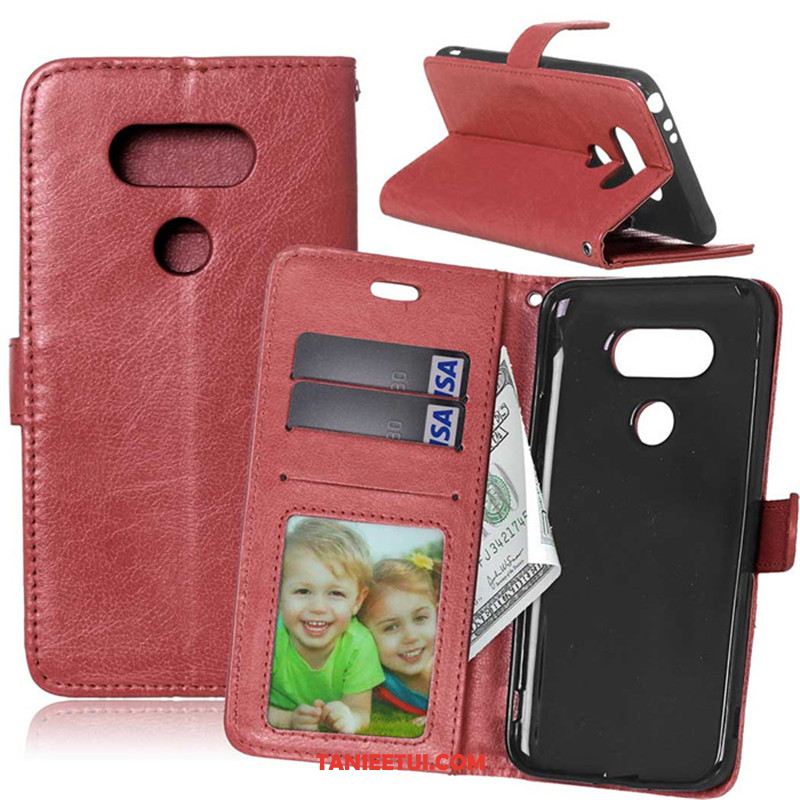 Etui Lg G6 Telefon Komórkowy Skórzany Futerał Czerwony, Obudowa Lg G6 Silikonowe Ochraniacz Miękki