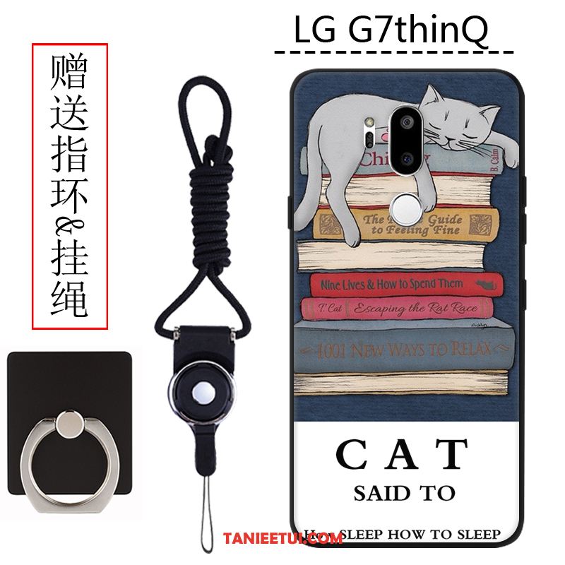 Etui Lg G7 Thinq Kreatywne Nubuku Telefon Komórkowy, Pokrowce Lg G7 Thinq Anti-fall Biały Silikonowe