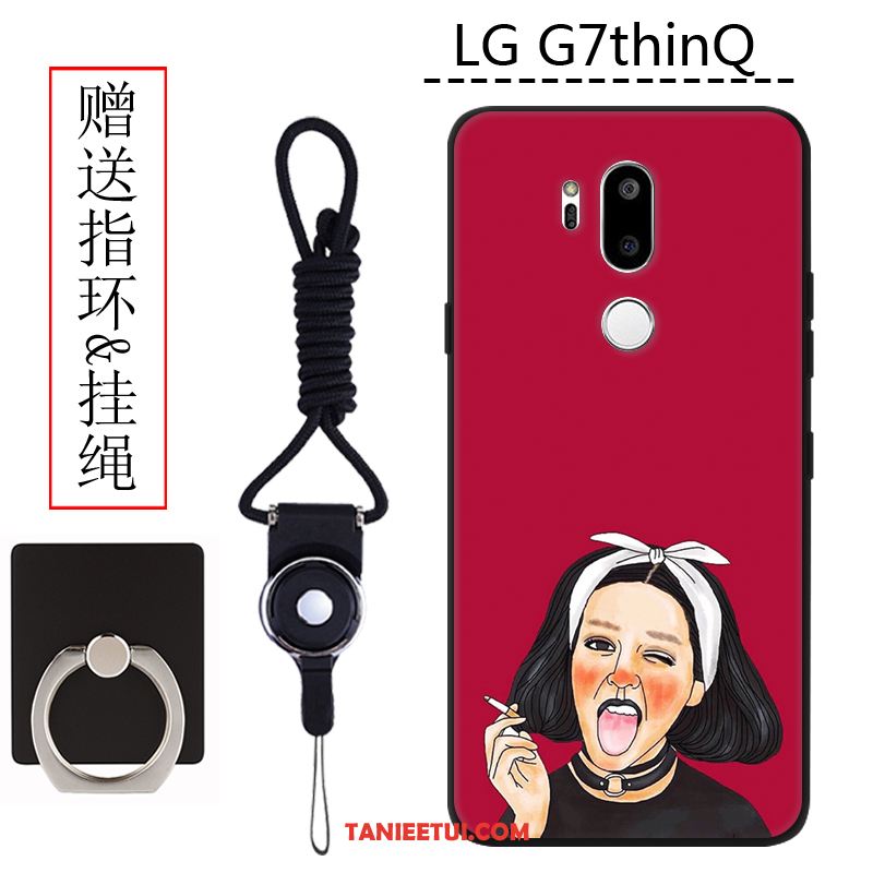 Etui Lg G7 Thinq Kreatywne Nubuku Telefon Komórkowy, Pokrowce Lg G7 Thinq Anti-fall Biały Silikonowe