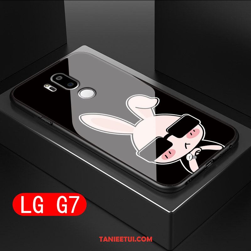 Etui Lg G7 Thinq Telefon Komórkowy Miękki Trudno, Obudowa Lg G7 Thinq Osobowość Anti-fall Czarny