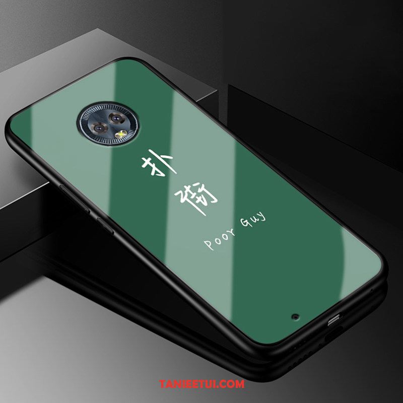 Etui Moto G6 Czerwony Szkło Tendencja, Obudowa Moto G6 Ochraniacz Zielony Telefon Komórkowy