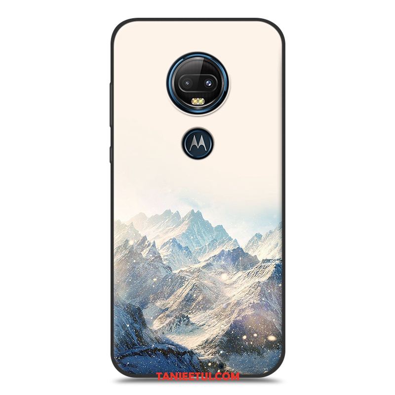 Etui Moto G7 Plus Sceneria Silikonowe Telefon Komórkowy, Pokrowce Moto G7 Plus Kolor Czarny Niebieski