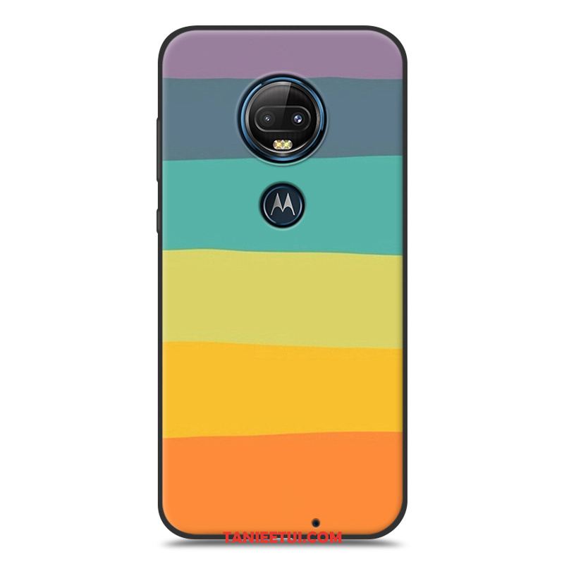 Etui Moto G7 Plus Telefon Komórkowy Nubuku Czarny, Pokrowce Moto G7 Plus All Inclusive Kolor Ochraniacz
