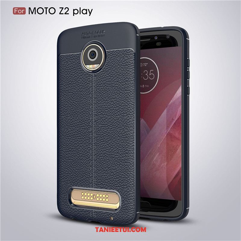 Etui Moto Z2 Play Telefon Komórkowy Litchi Miękki, Obudowa Moto Z2 Play Ochraniacz Anti-fall Wzór