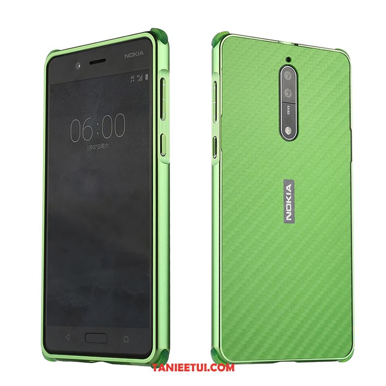 Etui Nokia 8 Włókno Telefon Komórkowy Trudno, Pokrowce Nokia 8 All Inclusive Szary Metal