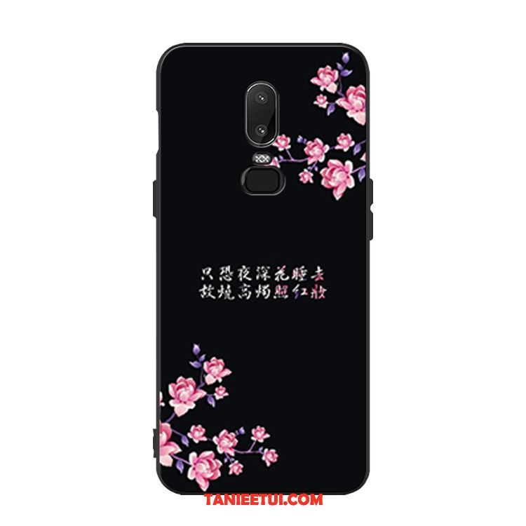 Etui Oneplus 6 Silikonowe Telefon Komórkowy Miękki, Futerał Oneplus 6 Chiński Styl Czarny All Inclusive