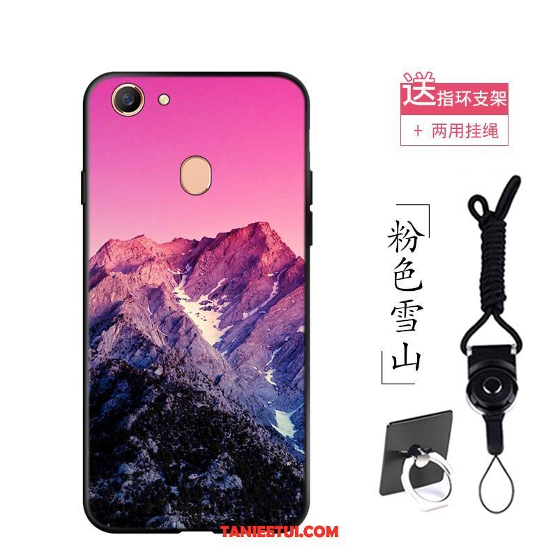 Etui Oppo F5 Telefon Komórkowy Obraz Olejny Silikonowe, Pokrowce Oppo F5 Chiński Styl Kreatywne Różowe