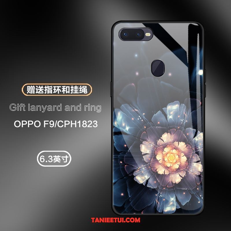 Etui Oppo F9 Kreatywne Telefon Komórkowy Anti-fall, Pokrowce Oppo F9 Różowy All Inclusive Szkło