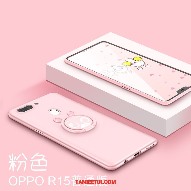 Etui Oppo R15 All Inclusive Nubuku Telefon Komórkowy, Futerał Oppo R15 Modna Marka Różowe Ochraniacz
