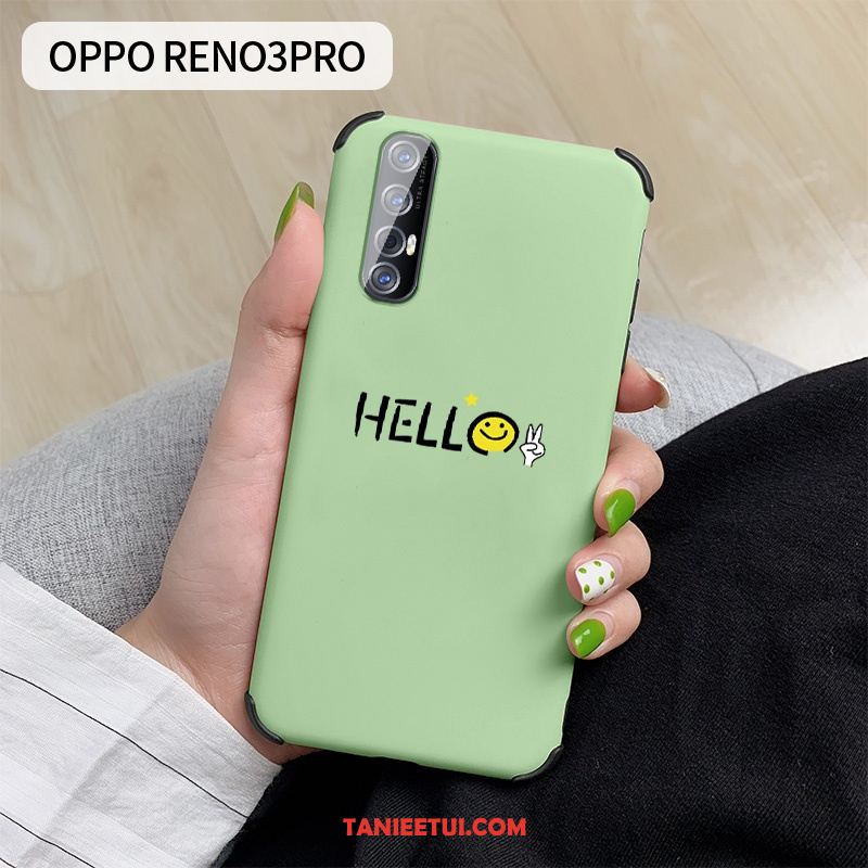 Etui Oppo Reno 3 Pro Anti-fall Proste Telefon Komórkowy, Pokrowce Oppo Reno 3 Pro Czerwony Netto Ochraniacz Silikonowe