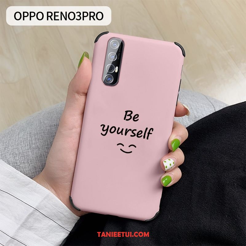 Etui Oppo Reno 3 Pro Anti-fall Proste Telefon Komórkowy, Pokrowce Oppo Reno 3 Pro Czerwony Netto Ochraniacz Silikonowe