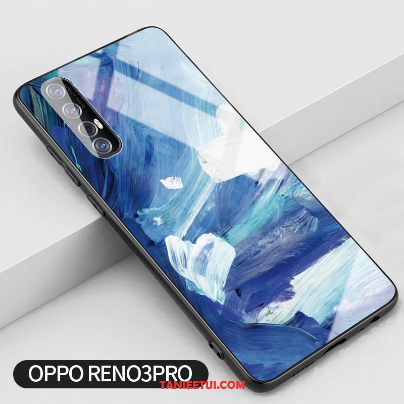 Etui Oppo Reno 3 Pro Obraz Olejny Ochraniacz Telefon Komórkowy, Pokrowce Oppo Reno 3 Pro Szkło Silikonowe Anti-fall