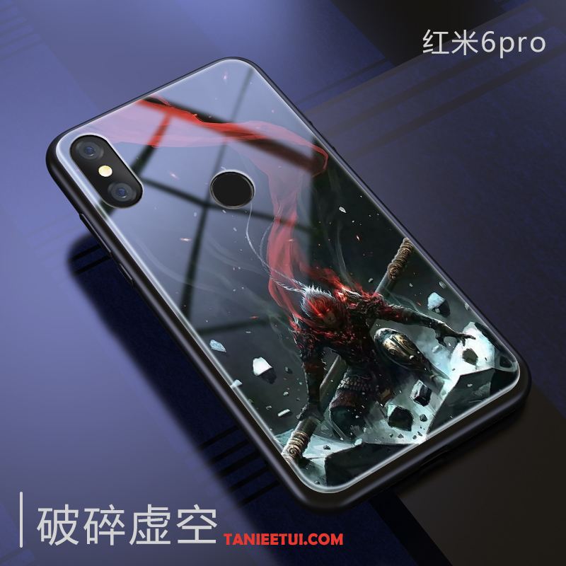 Etui Redmi Note 6 Pro Duży Czerwony Chiński Styl, Pokrowce Redmi Note 6 Pro Ochraniacz Mały Miękki Beige