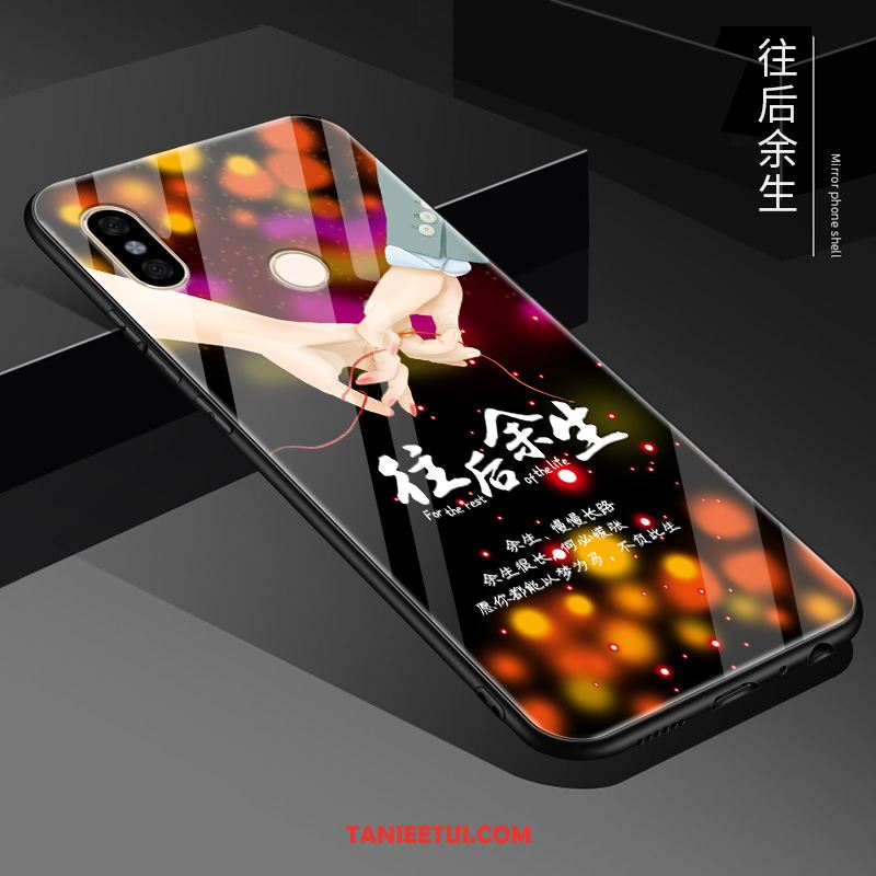 Etui Redmi Note 6 Pro Różowe Osobowość Telefon Komórkowy, Pokrowce Redmi Note 6 Pro Ochraniacz Lustro Tendencja Beige