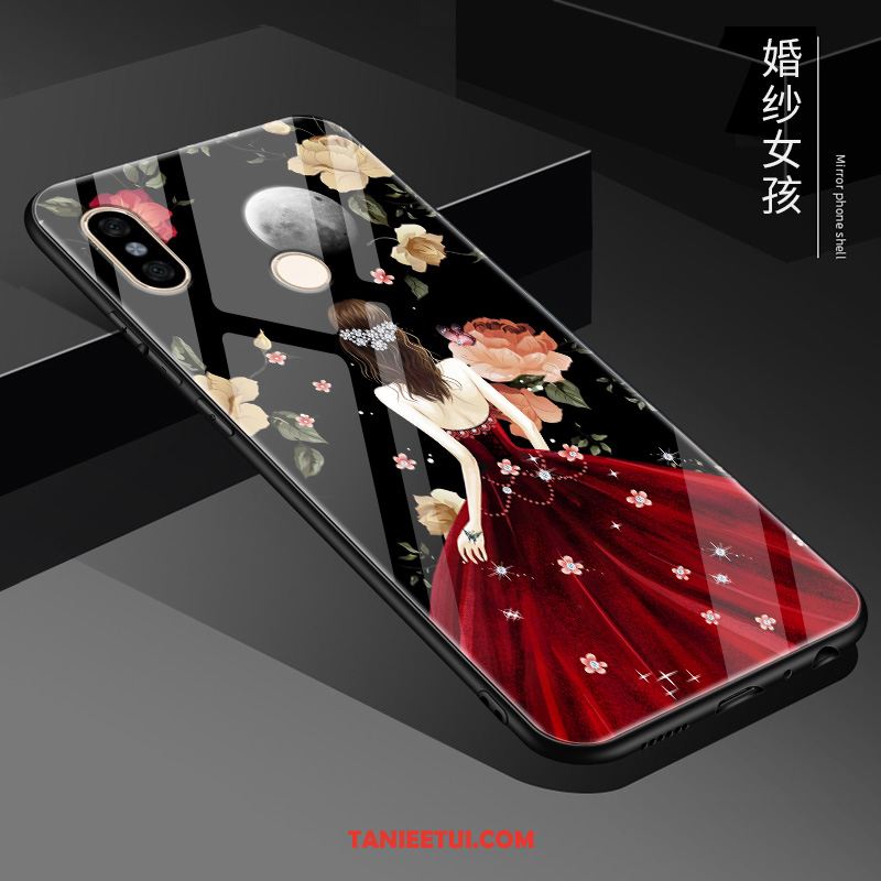 Etui Redmi Note 6 Pro Różowe Osobowość Telefon Komórkowy, Pokrowce Redmi Note 6 Pro Ochraniacz Lustro Tendencja Beige