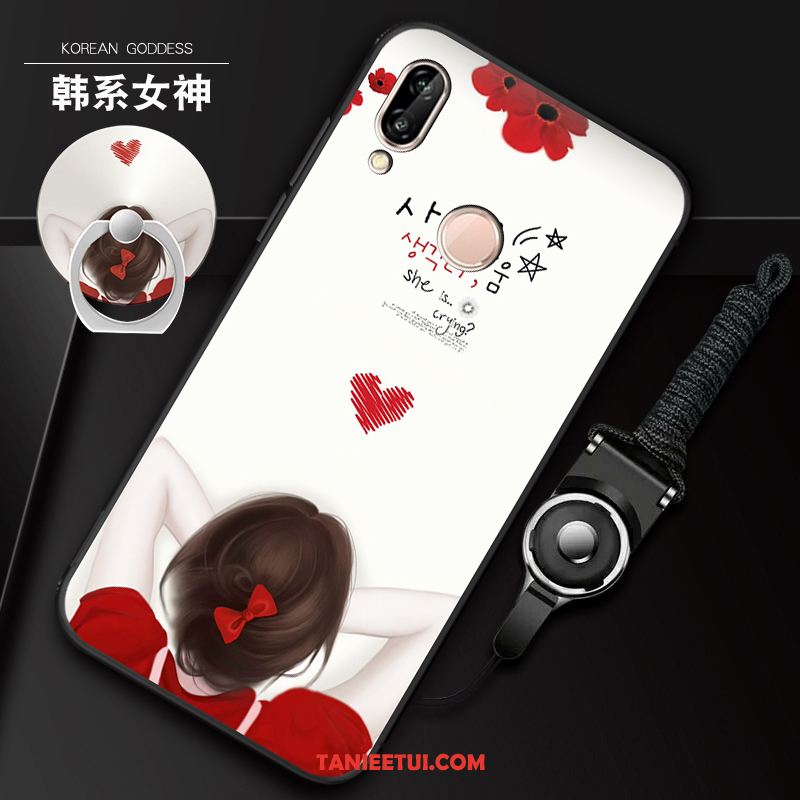 Etui Redmi Note 7 Silikonowe Czerwony Różowe, Obudowa Redmi Note 7 Kreskówka Telefon Komórkowy Beige
