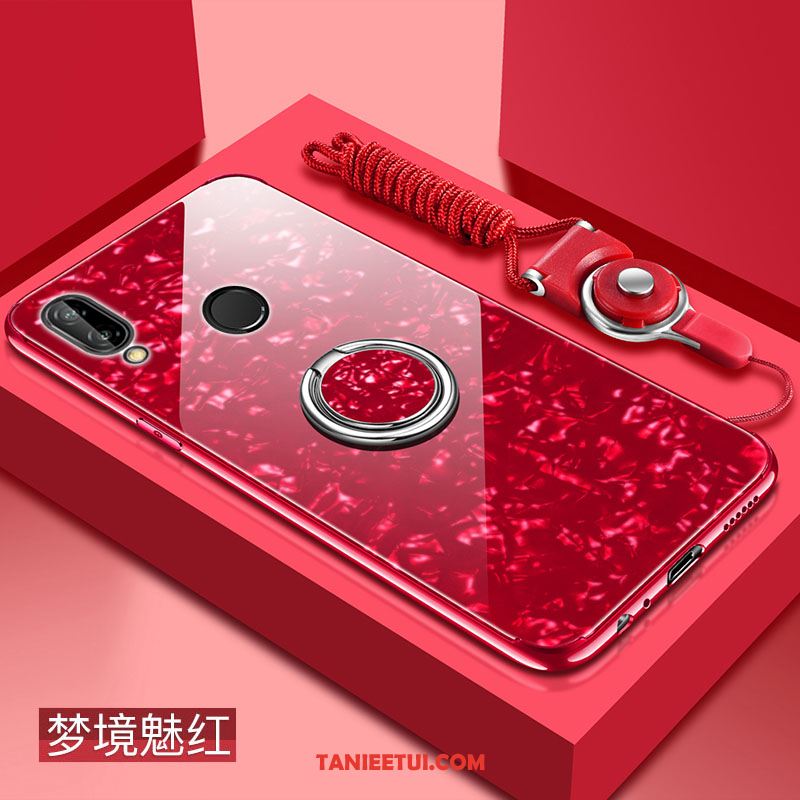 Etui Redmi Note 7 Silikonowe Telefon Komórkowy Miękki, Futerał Redmi Note 7 Czerwony Netto Szkło Tendencja Beige