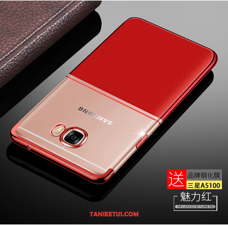 Etui Samsung Galaxy A5 2016 Nubuku Czerwony All Inclusive, Obudowa Samsung Galaxy A5 2016 Anti-fall Telefon Komórkowy Miękki