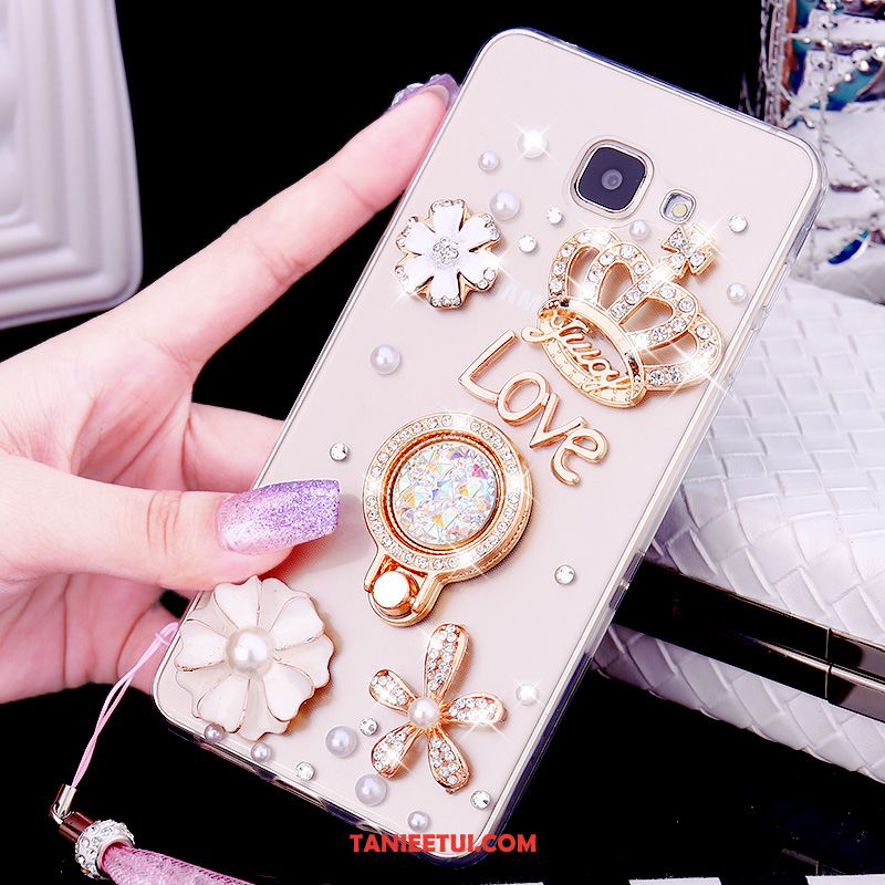 Etui Samsung Galaxy A5 2016 Telefon Komórkowy Gwiazda Ring, Futerał Samsung Galaxy A5 2016 Silikonowe Pawie Champagner Farbe