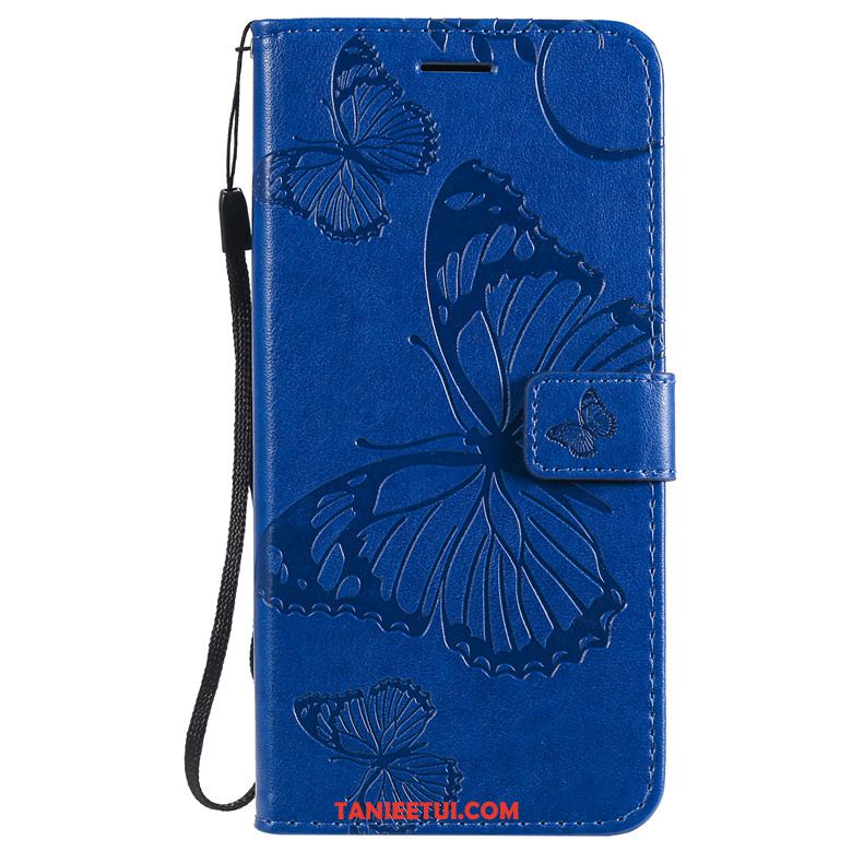 Etui Samsung Galaxy A51 Szkło Hartowane Kwiaty Motyla Pomarańczowy, Obudowa Samsung Galaxy A51 Telefon Komórkowy Ochraniacz Skórzany Futerał