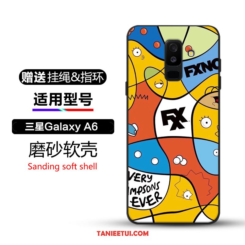 Etui Samsung Galaxy A6+ Tendencja Ochraniacz Telefon Komórkowy, Obudowa Samsung Galaxy A6+ Czarny Anti-fall Kreatywne