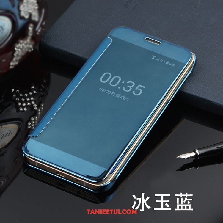 Etui Samsung Galaxy A7 2018 Lustro Niebieski Telefon Komórkowy, Pokrowce Samsung Galaxy A7 2018 Skórzany Futerał Poszycie Gwiazda
