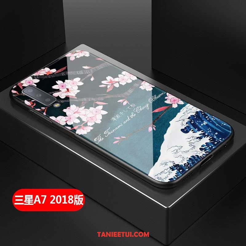 Etui Samsung Galaxy A7 2018 Szkło All Inclusive Gwiazda, Pokrowce Samsung Galaxy A7 2018 Anti-fall Telefon Komórkowy Sztuka