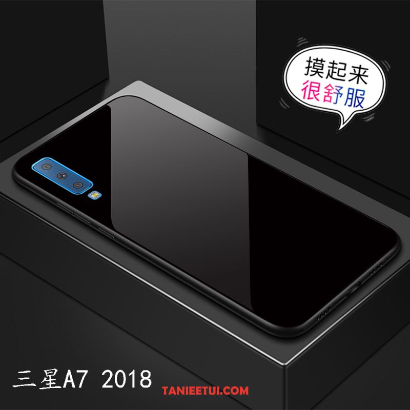 Etui Samsung Galaxy A7 2018 Szkło Różowe Jednolity Kolor, Futerał Samsung Galaxy A7 2018 Gwiazda Telefon Komórkowy Anti-fall