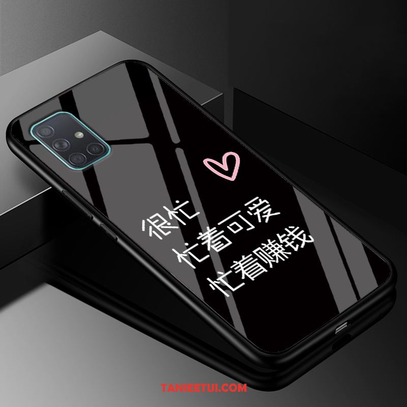 Etui Samsung Galaxy A71 Osobowość Zakochani Tendencja, Pokrowce Samsung Galaxy A71 Czarny Szkło Czerwony Netto